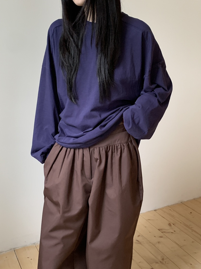 OURS東大門㊣直郵女裝新款時尚真品職業推薦25秋冬長袖T恤棉OURS長袖T恤