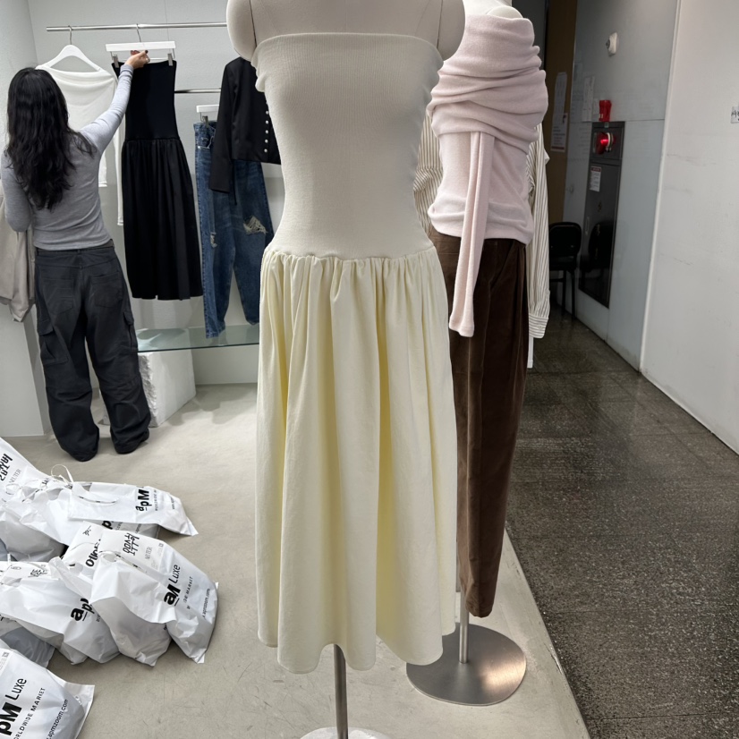 NEUTER韓國代購㊣女裝新品人氣25秋冬時尚推薦休閑職業連衣裙NEUTER連衣裙圖色1