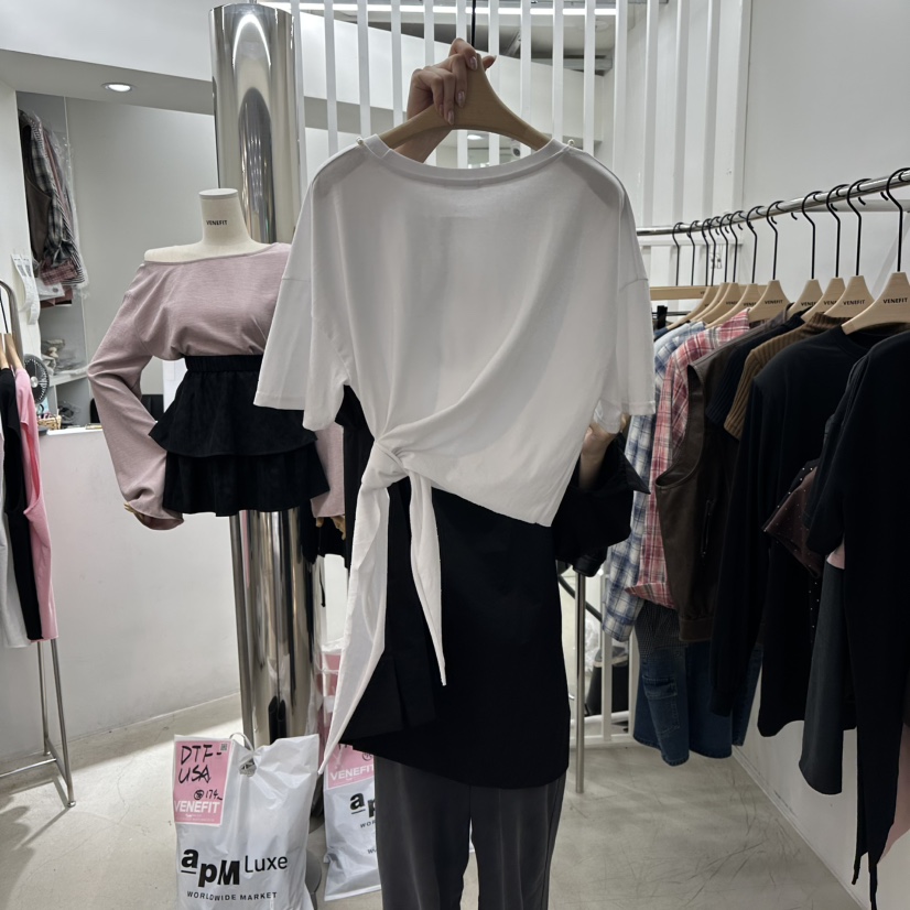 VENEFIT韓國直郵㊣女士新款休閑人氣時尚推薦職業真品熱賣T恤VENEFIT/JENNIET恤
