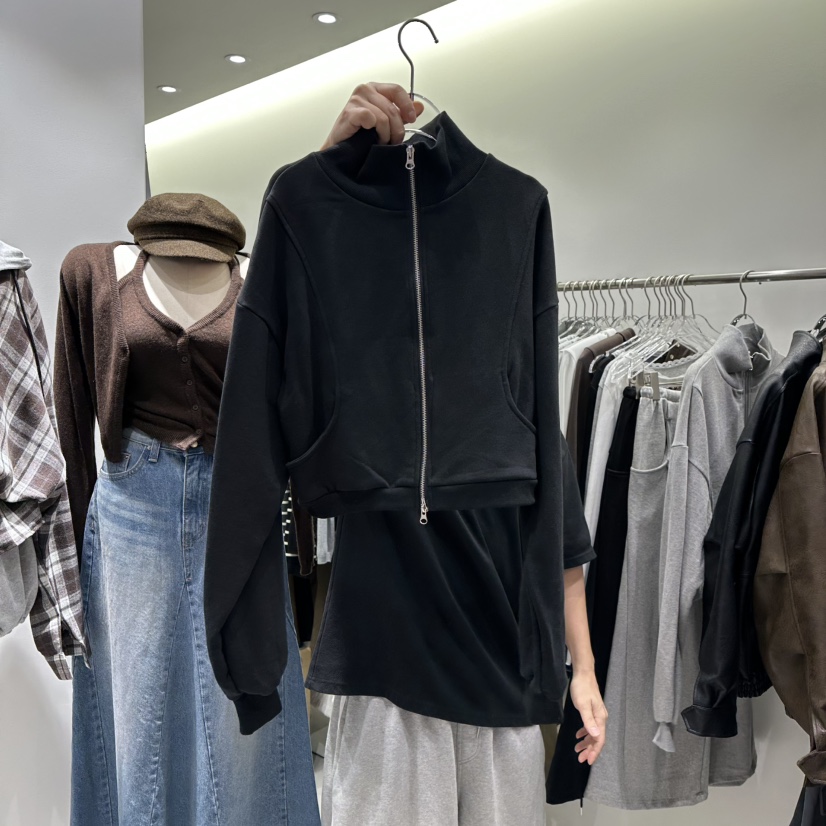 BAIE.38東大門㊣實拍女裝新品時尚真品休閑人氣熱賣夾克拉鏈BAIE.38夾克圖色2
