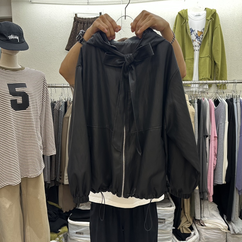 MAGOT東大門㊣實拍女士新品休閑25秋冬人氣推薦真品夾克皮革IIIΛGOT/MAGOT夾克圖色2