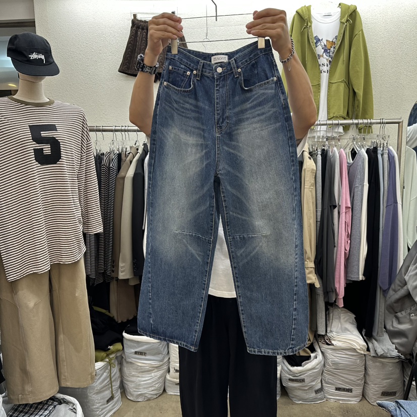MAGOT東大門㊣實拍女士新品職業人氣熱賣休閑時尚真品牛仔褲IIIΛGOT/MAGOT牛仔褲圖色1