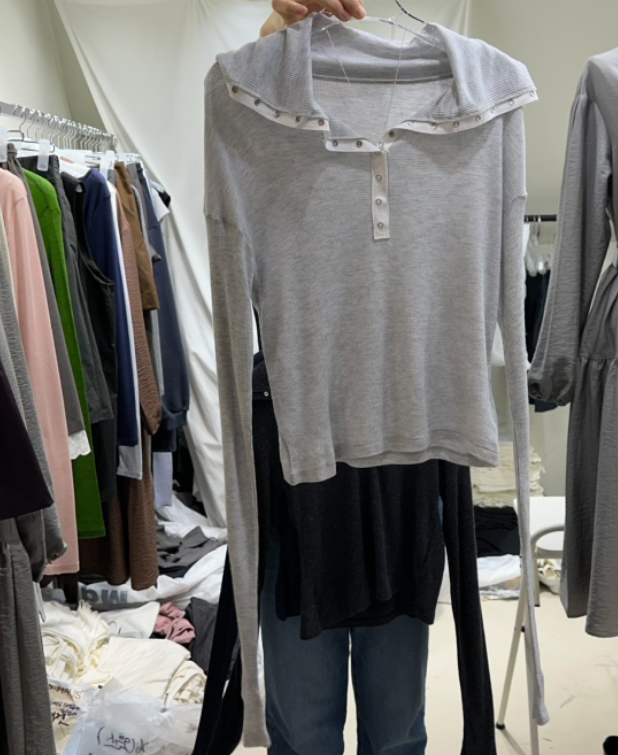 OWNS東大門㊣直郵女士新品人氣時尚熱賣職業真品休閑長袖T恤OWNS長袖T恤圖色1