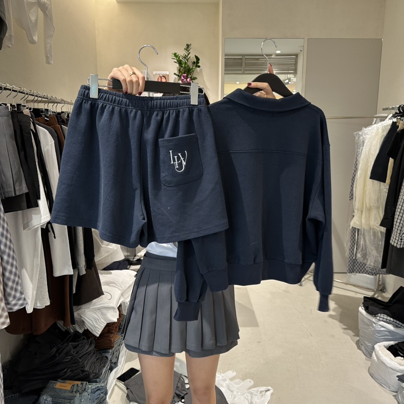 MEMO CLASSIC東大門㊣代購女士新款職業套裝兩件套刺繡套裝MEMO CLASSIC套裝