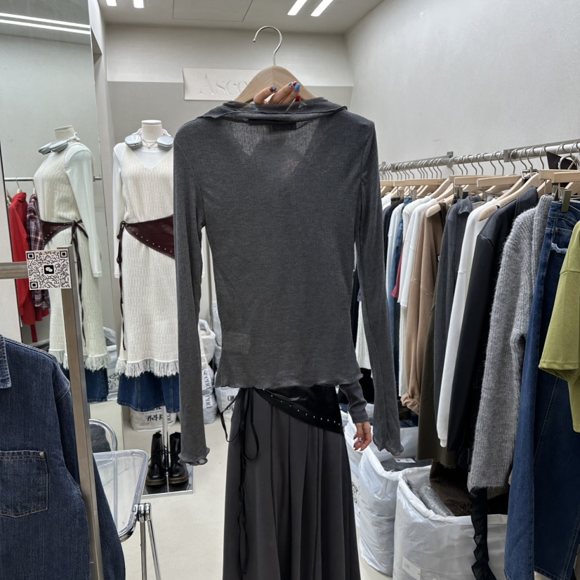ASCEND東大門㊣實拍女裝新品人氣熱賣推薦時尚真品休閑針織衫ASCEND針織衫