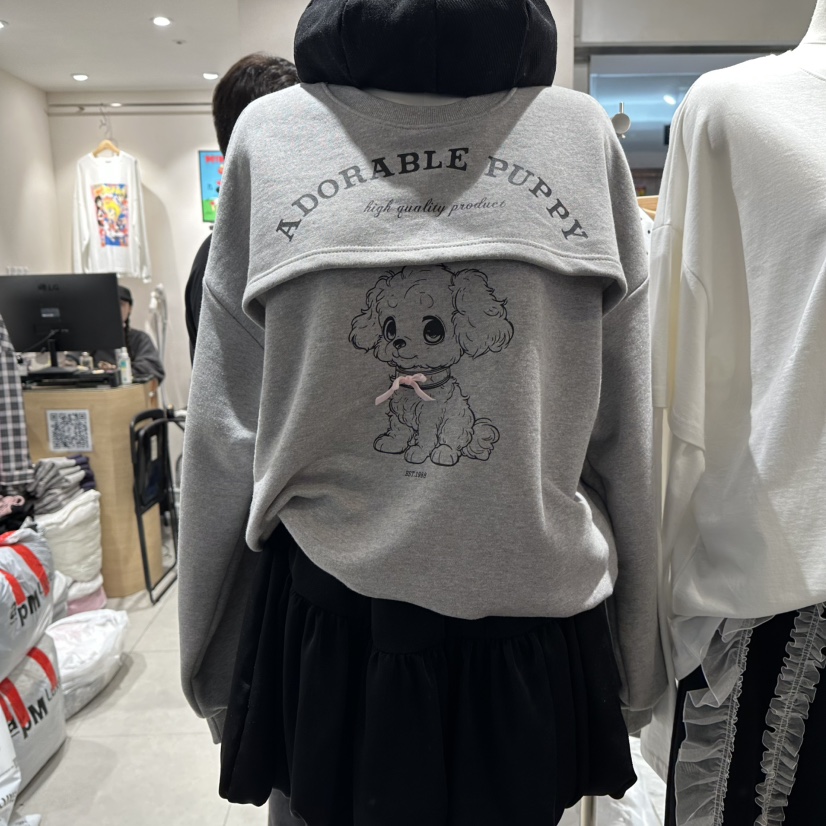 J.BALLOON東大門㊣直郵女士新品職業休閑時尚25秋冬人氣衛衣J.BALLOON衛衣圖色1