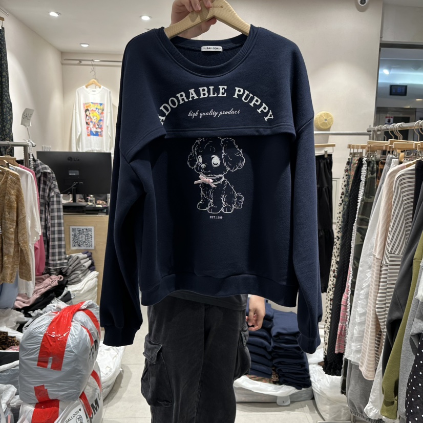 J.BALLOON東大門㊣直郵女士新品職業休閑時尚25秋冬人氣衛衣J.BALLOON衛衣圖色2
