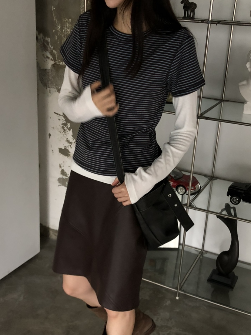 FOSET東大門㊣代購女裝新品休閑25秋冬真品時尚職業推薦T恤FOSETT恤