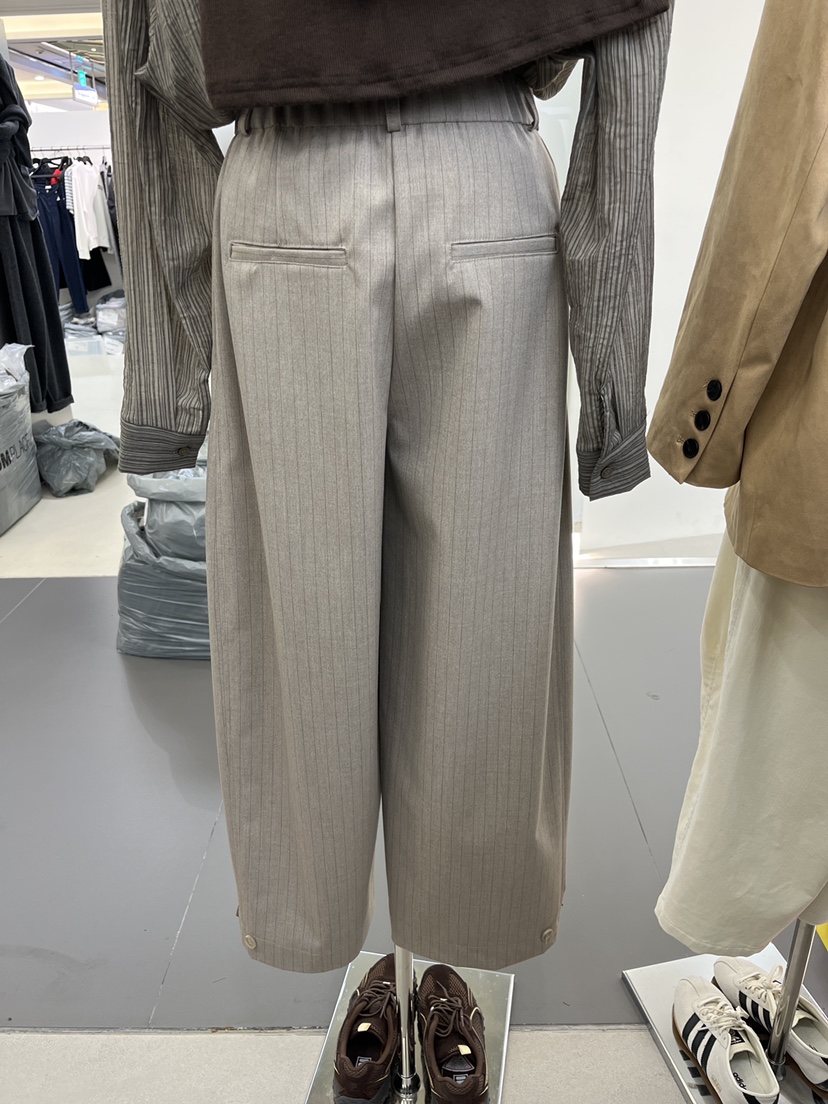 LEMATIN韓國代購㊣女士新品25秋冬人氣時尚熱賣休閑休閑褲條紋LEMATIN休閑褲