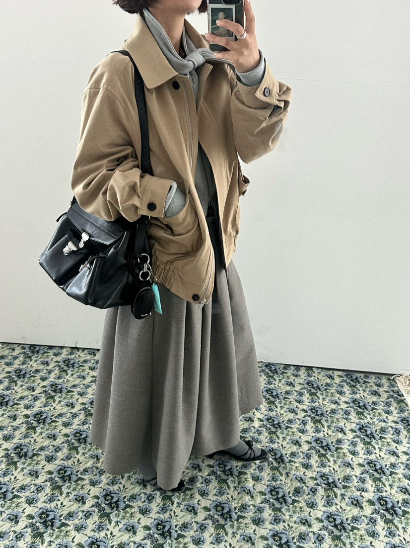 OLI SEOUL東大門㊣代購女士新品25秋冬推薦人氣真品職業長裙OLI SEOUL長裙