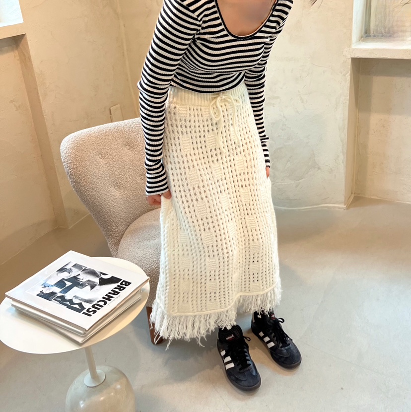 LIKEVAM韓國代購㊣女裝新款職業推薦人氣休閑熱賣25秋冬長裙LIKEVAM長裙