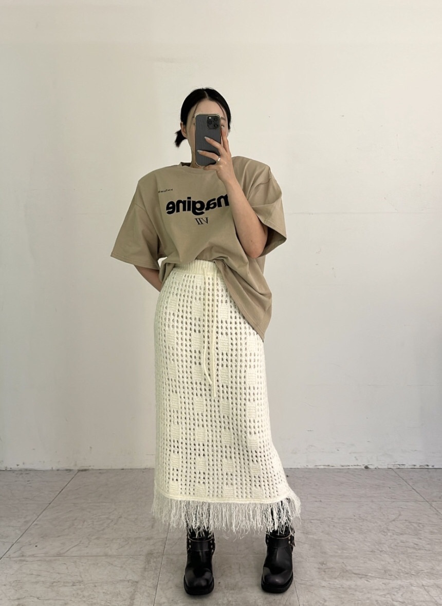 LIKEVAM韓國代購㊣女裝新款職業推薦人氣休閑熱賣25秋冬長裙LIKEVAM長裙