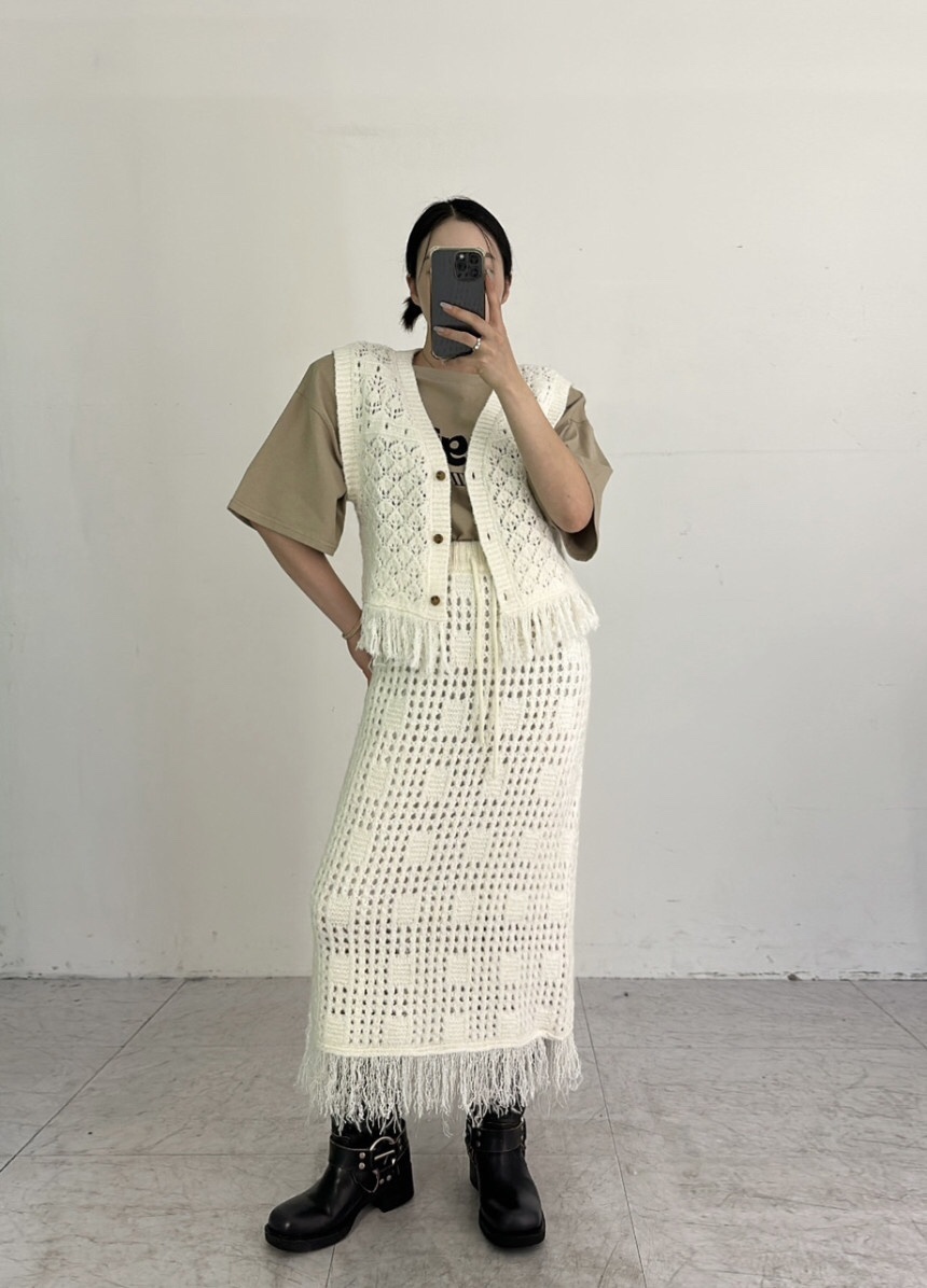 LIKEVAM韓國代購㊣女裝新款職業推薦人氣休閑熱賣25秋冬長裙LIKEVAM長裙