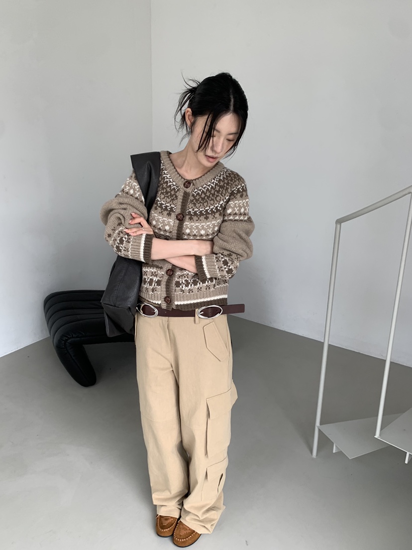 EYEL東大門㊣直郵女裝新品休閑時尚熱賣人氣25秋冬毛衣開衫EYEL毛衣