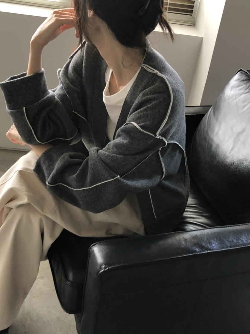 FOSET韓國直郵㊣女士新品時尚25秋冬職業人氣推薦真品熱賣夾克FOSET夾克