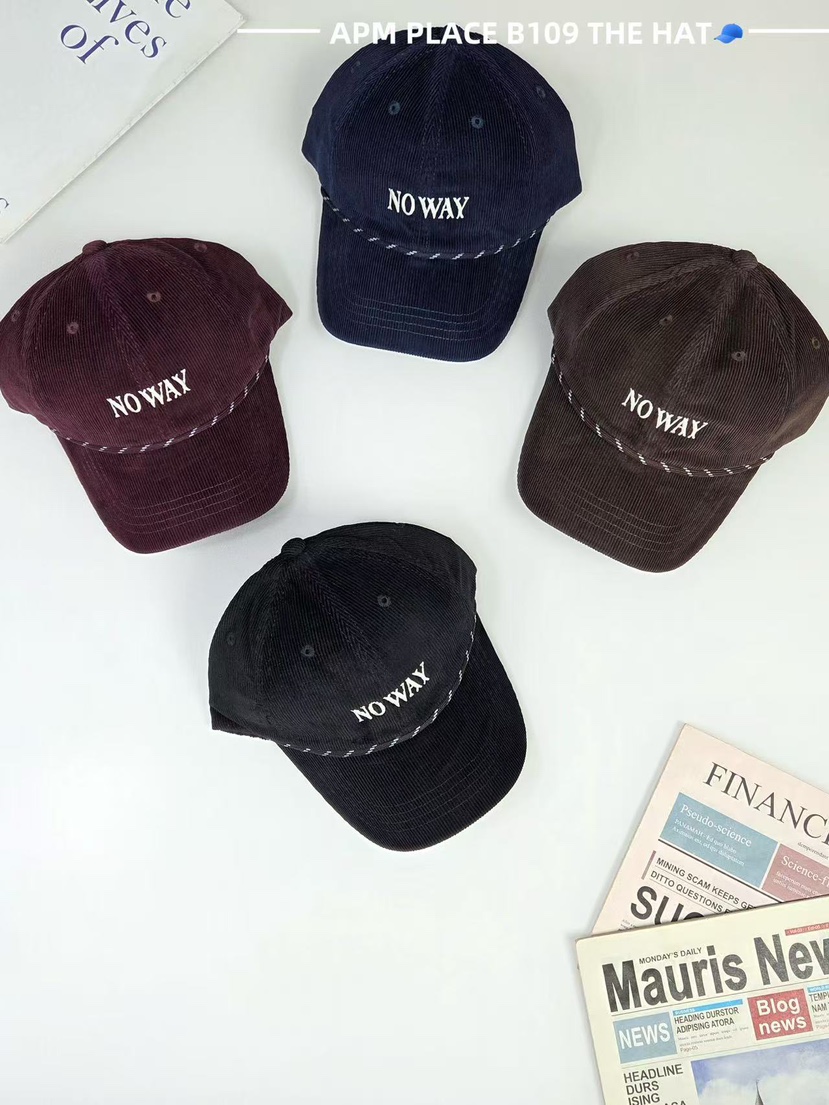 THE HAT-P東大門㊣直郵女裝新品25秋冬推薦真品帽子燈心絨THE HAT帽子