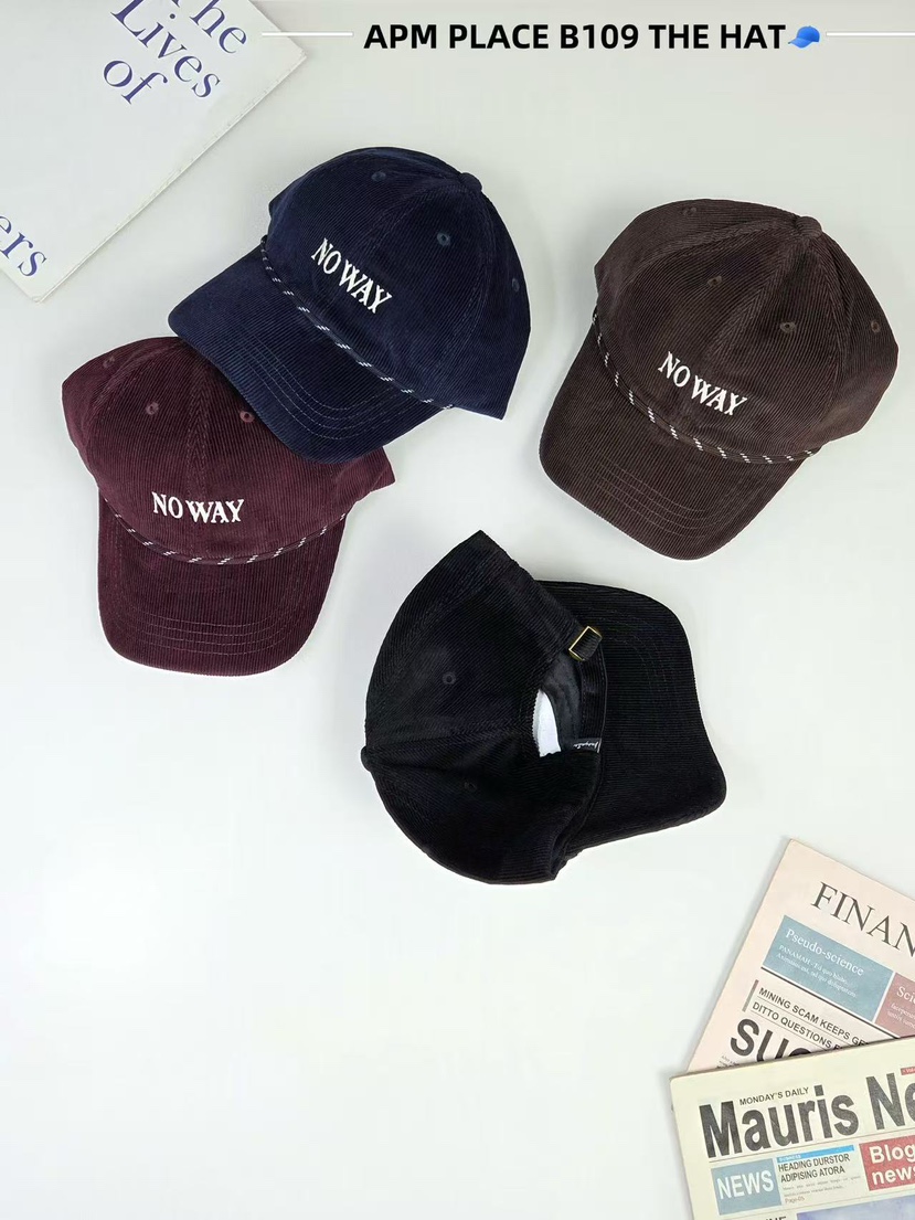 THE HAT-P東大門㊣直郵女裝新品25秋冬推薦真品帽子燈心絨THE HAT帽子