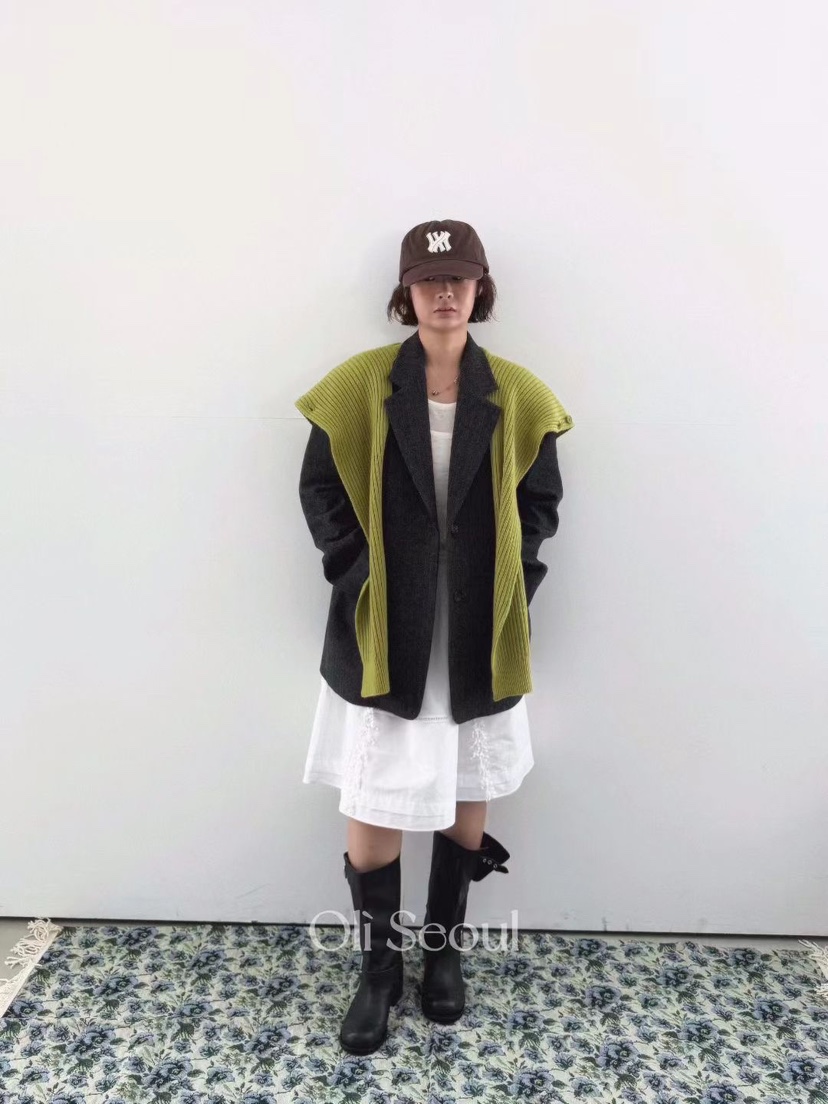 OLI SEOUL東大門㊣實拍女士新品真品職業時尚圍巾披肩披肩OLI SEOUL圍巾/披肩