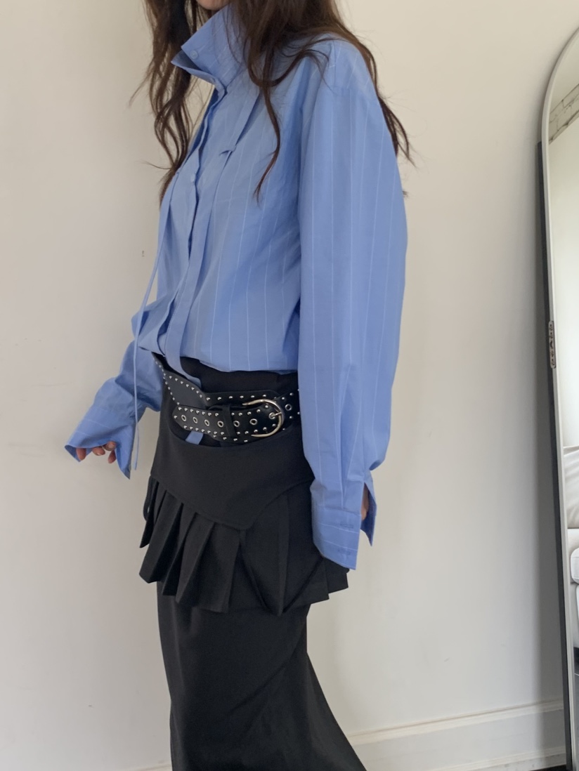 MURMUR東大門㊣代購女裝新品休閑職業推薦25秋冬襯衫蕾絲衫MURMUR襯衫/蕾絲衫