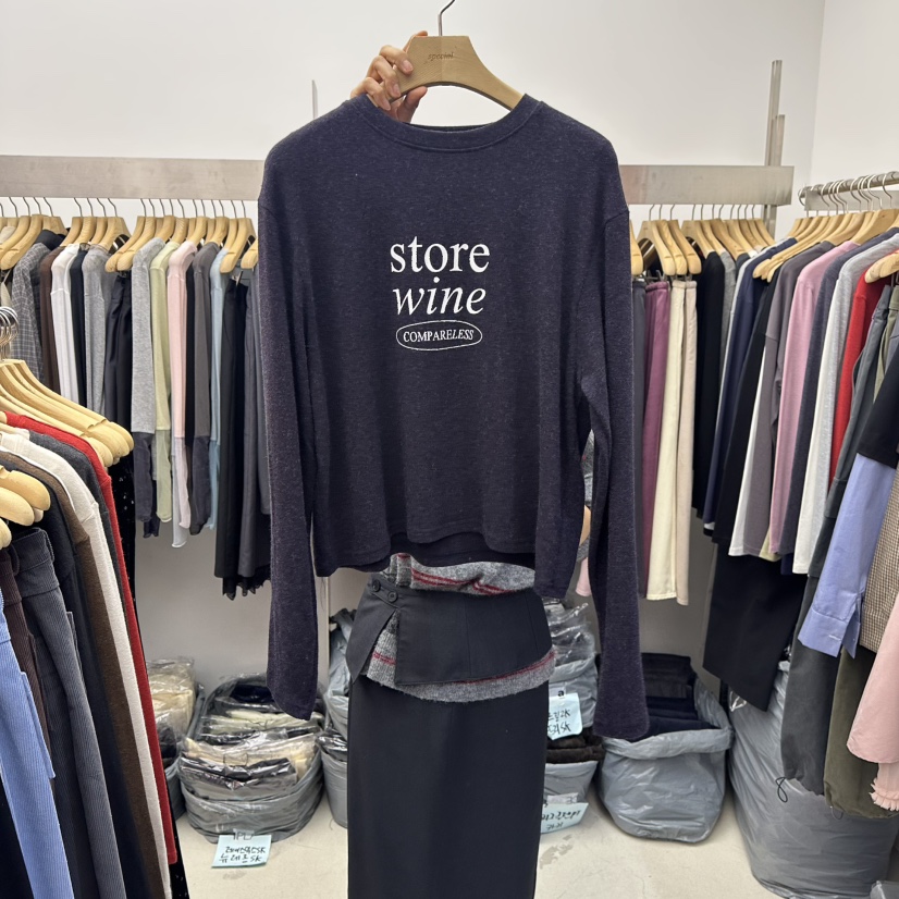 SPECIAL韓國直郵㊣女士新品人氣25秋冬時尚真品休閑長袖T恤SPECIAL長袖T恤圖色6