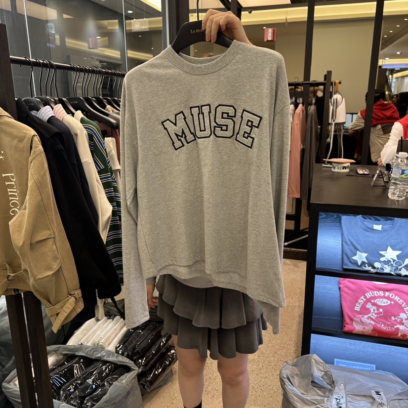 LE ETOILE韓國代購㊣女裝新品休閑真品職業推薦時尚長袖T恤LE ETOILE長袖T恤圖色3