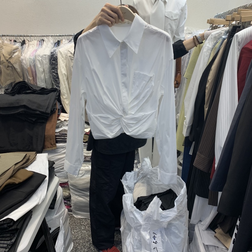 RIJINA韓國代購㊣女裝新款25秋冬休閑職業真品人氣襯衫蕾絲衫RIJINA襯衫/蕾絲衫圖色1