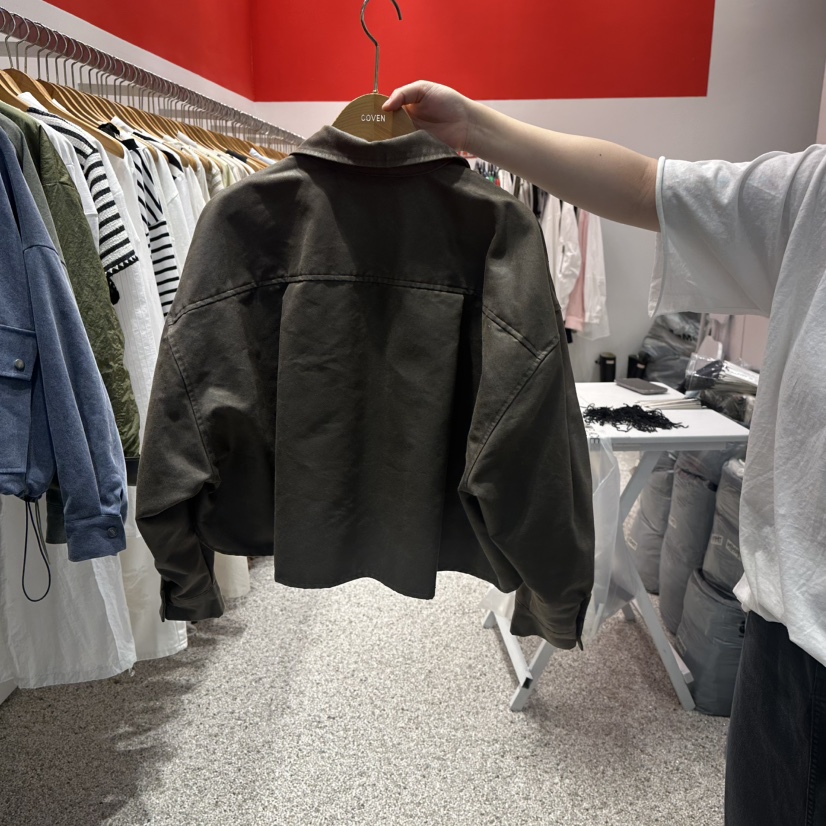 ATPZ韓國代購㊣女士新品推薦人氣時尚熱賣真品夾克水洗皮革ATTENTION PLEAES夾克