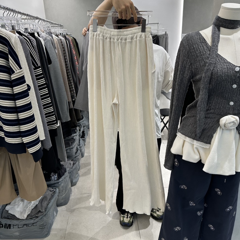 ANDE東大門㊣代購女裝新品熱賣人氣真品推薦25秋冬休閑褲天鵝絨Ande休閑褲