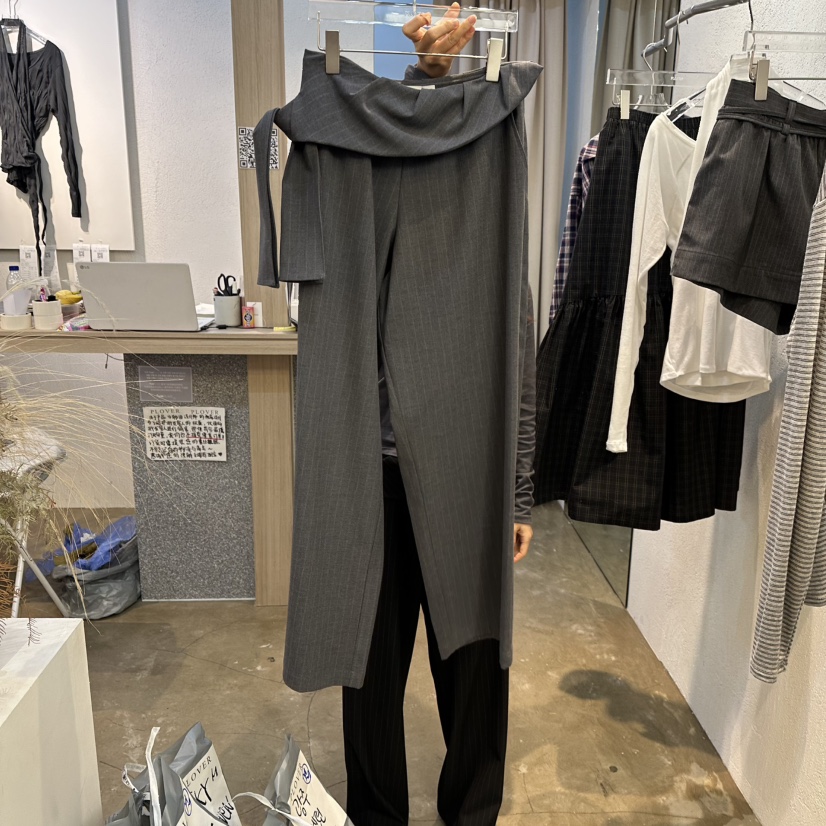 PLOVER韓國代購㊣女裝新款時尚真品推薦休閑25秋冬人氣休閑褲PLO_VER休閑褲圖色2墨色