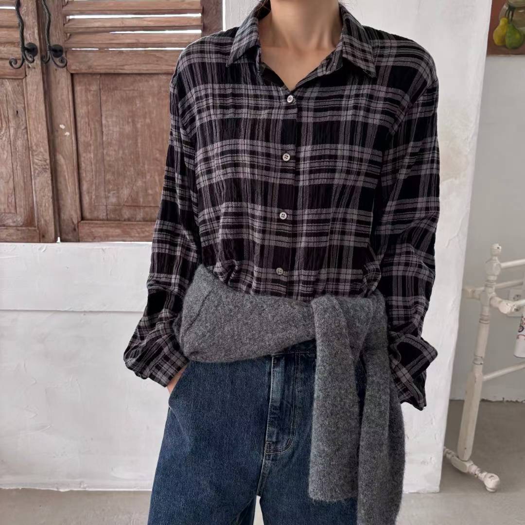 MAENEW東大門㊣實拍女士新款真品25秋冬休閑熱賣襯衫蕾絲衫MAENEW襯衫/蕾絲衫