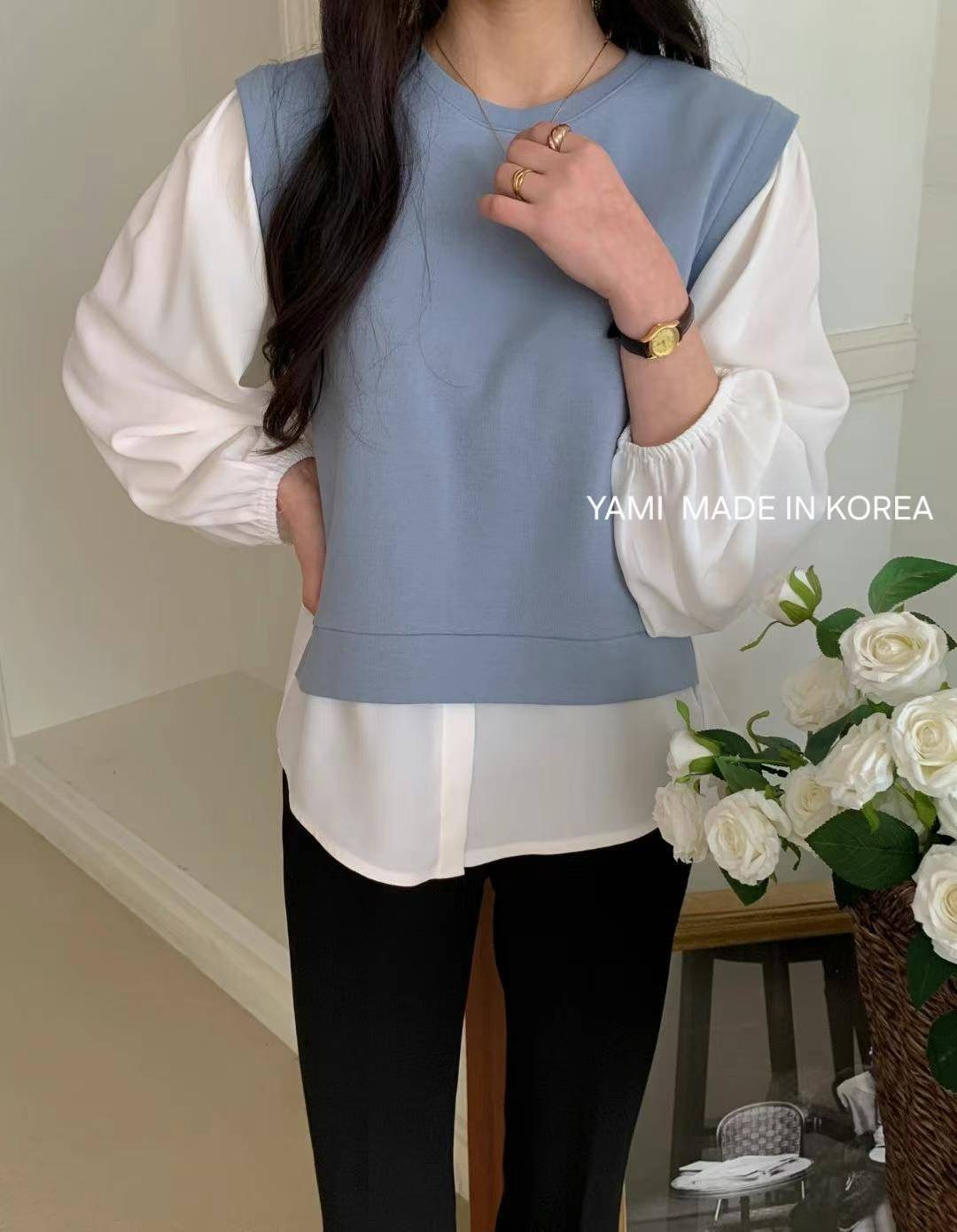 YAMI-야미-T東大門㊣直郵女裝新品真品休閑推薦襯衫蕾絲衫YAMI襯衫/蕾絲衫