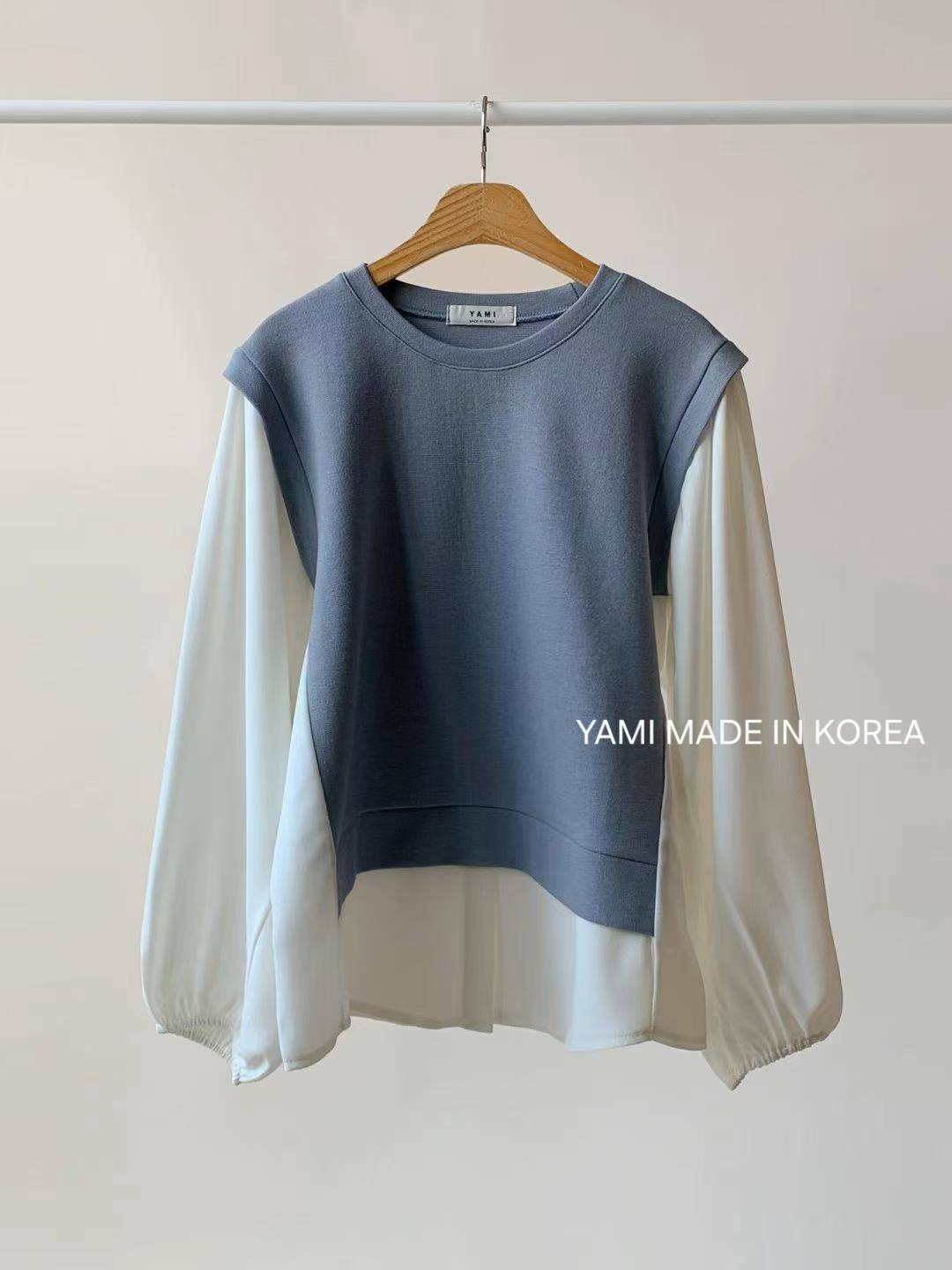 YAMI-야미-T東大門㊣直郵女裝新品真品休閑推薦襯衫蕾絲衫YAMI襯衫/蕾絲衫圖色2