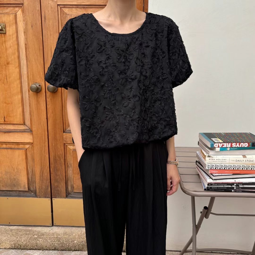 MAENEW東大門㊣代購女裝新款人氣推薦休閑真品襯衫蕾絲衫花朵MAENEW襯衫/蕾絲衫圖色1