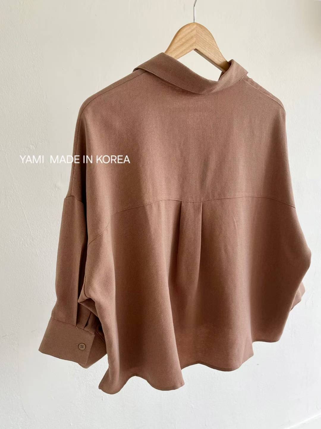 YAMI-야미-T東大門㊣直郵女裝新款人氣25秋冬時尚襯衫蕾絲衫YAMI襯衫/蕾絲衫