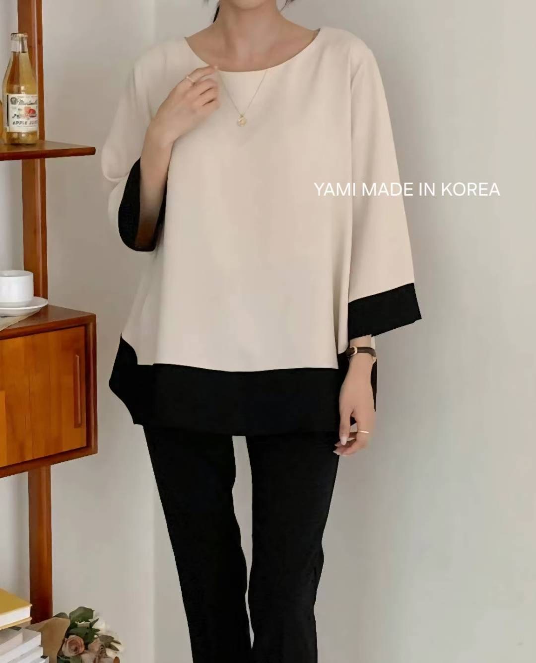 YAMI-야미-T東大門㊣直郵女士新款職業人氣真品熱賣長袖T恤YAMI長袖T恤