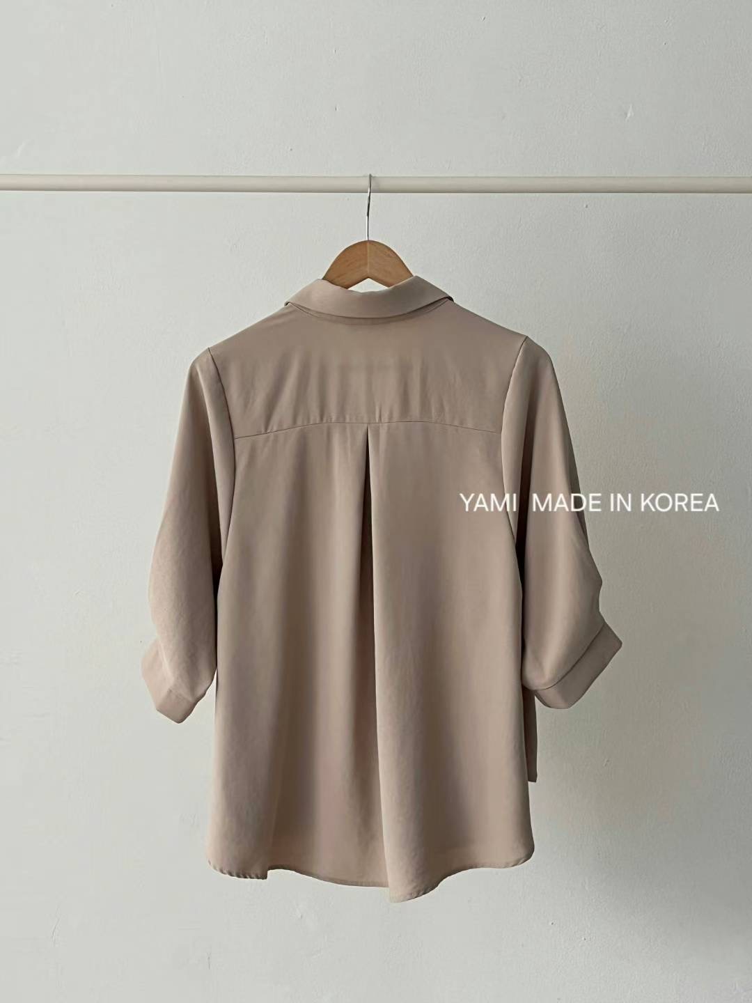 YAMI-야미-T東大門㊣代購女士新款推薦時尚25秋冬襯衫蕾絲衫YAMI襯衫/蕾絲衫