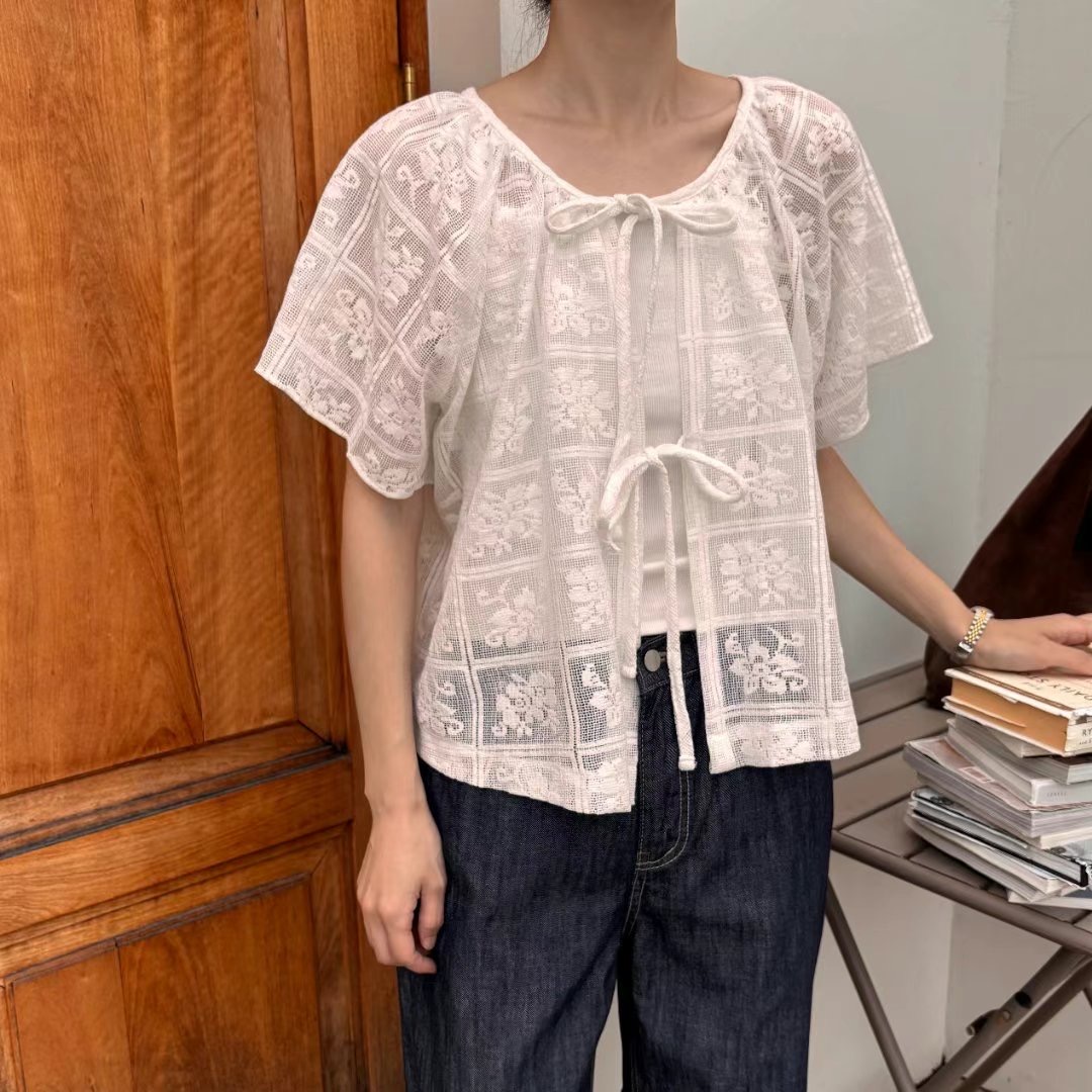 MAENEW東大門㊣直郵女裝新款休閑真品推薦時尚職業襯衫蕾絲衫MAENEW襯衫/蕾絲衫圖色1