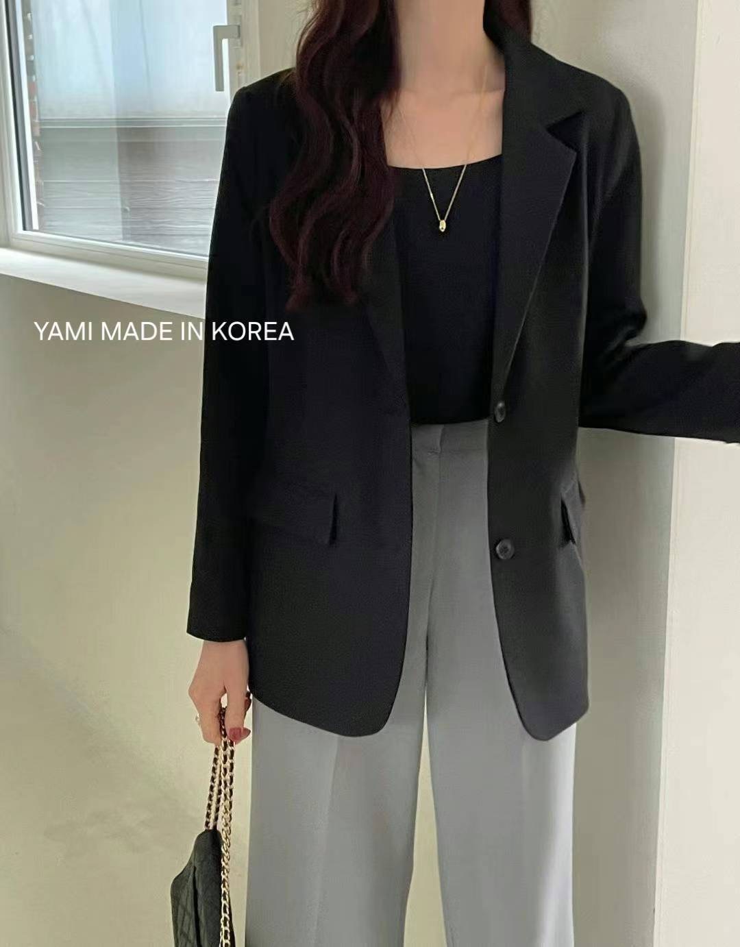 YAMI-야미-T韓國代購㊣女裝新款真品熱賣時尚人氣西裝西服YAMI西裝/西服