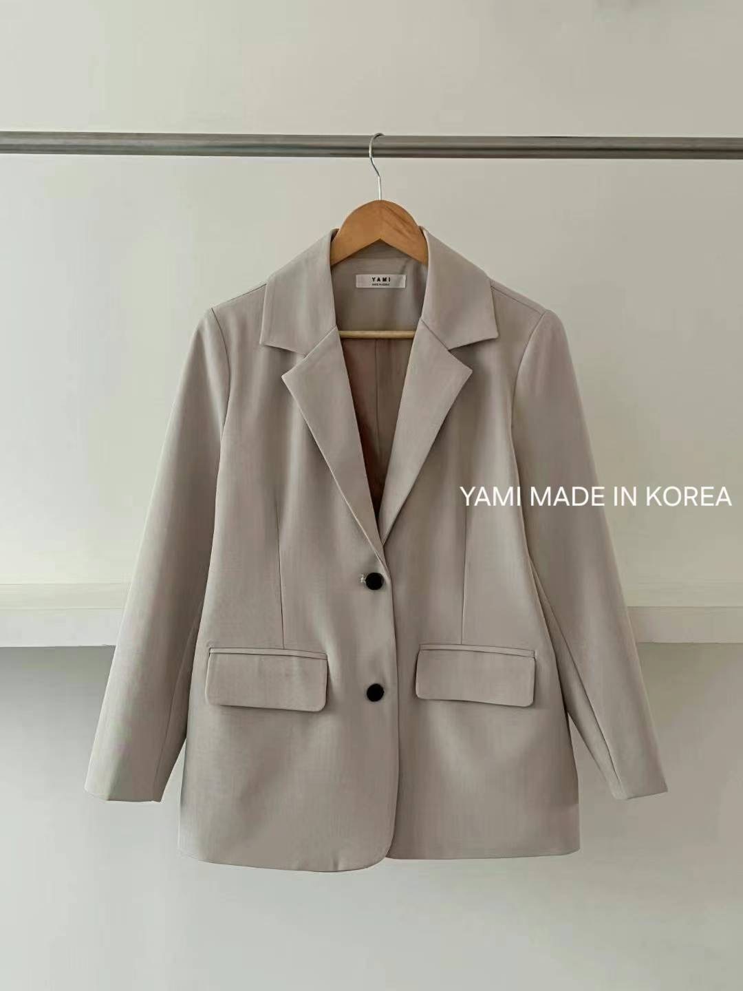 YAMI-야미-T韓國代購㊣女裝新款真品熱賣時尚人氣西裝西服YAMI西裝/西服圖色1