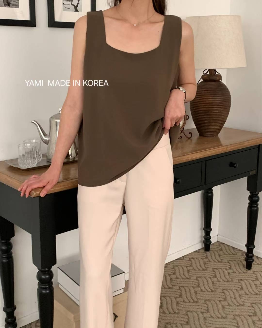 YAMI-야미-T東大門㊣直郵女士新品時尚休閑推薦熱賣吊帶背心YAMI吊帶/背心