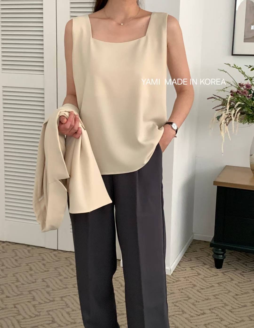 YAMI-야미-T東大門㊣直郵女士新品時尚休閑推薦熱賣吊帶背心YAMI吊帶/背心