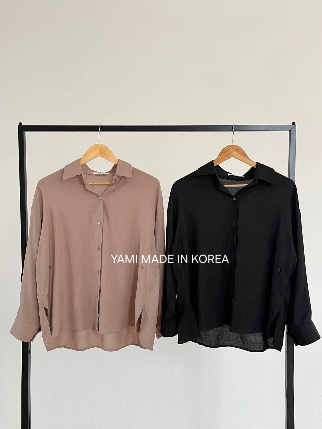 YAMI-야미-T韓國代購㊣女裝新品職業25秋冬熱賣襯衫蕾絲衫YAMI襯衫/蕾絲衫