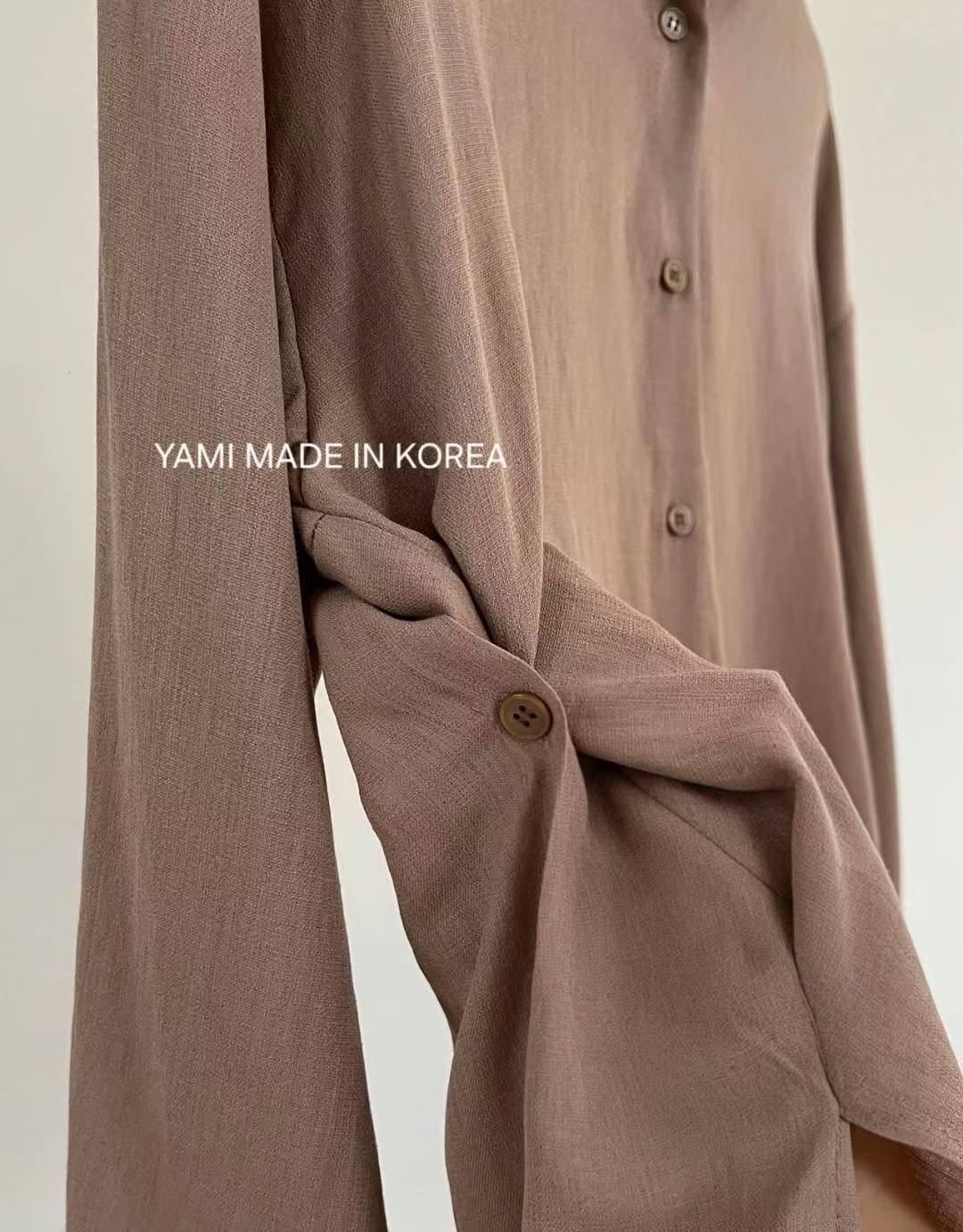 YAMI-야미-T韓國代購㊣女裝新品職業25秋冬熱賣襯衫蕾絲衫YAMI襯衫/蕾絲衫