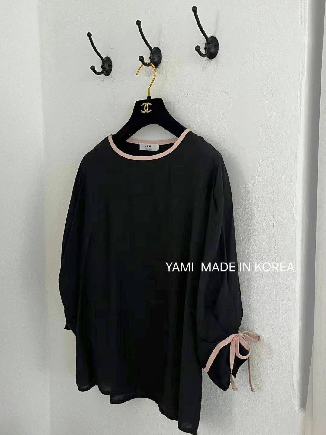 YAMI-야미-T東大門㊣代購女士新品25秋冬推薦人氣襯衫蕾絲衫YAMI襯衫/蕾絲衫圖色1