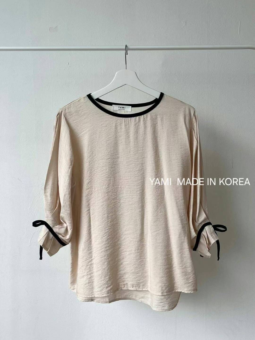 YAMI-야미-T東大門㊣代購女士新品25秋冬推薦人氣襯衫蕾絲衫YAMI襯衫/蕾絲衫圖色2