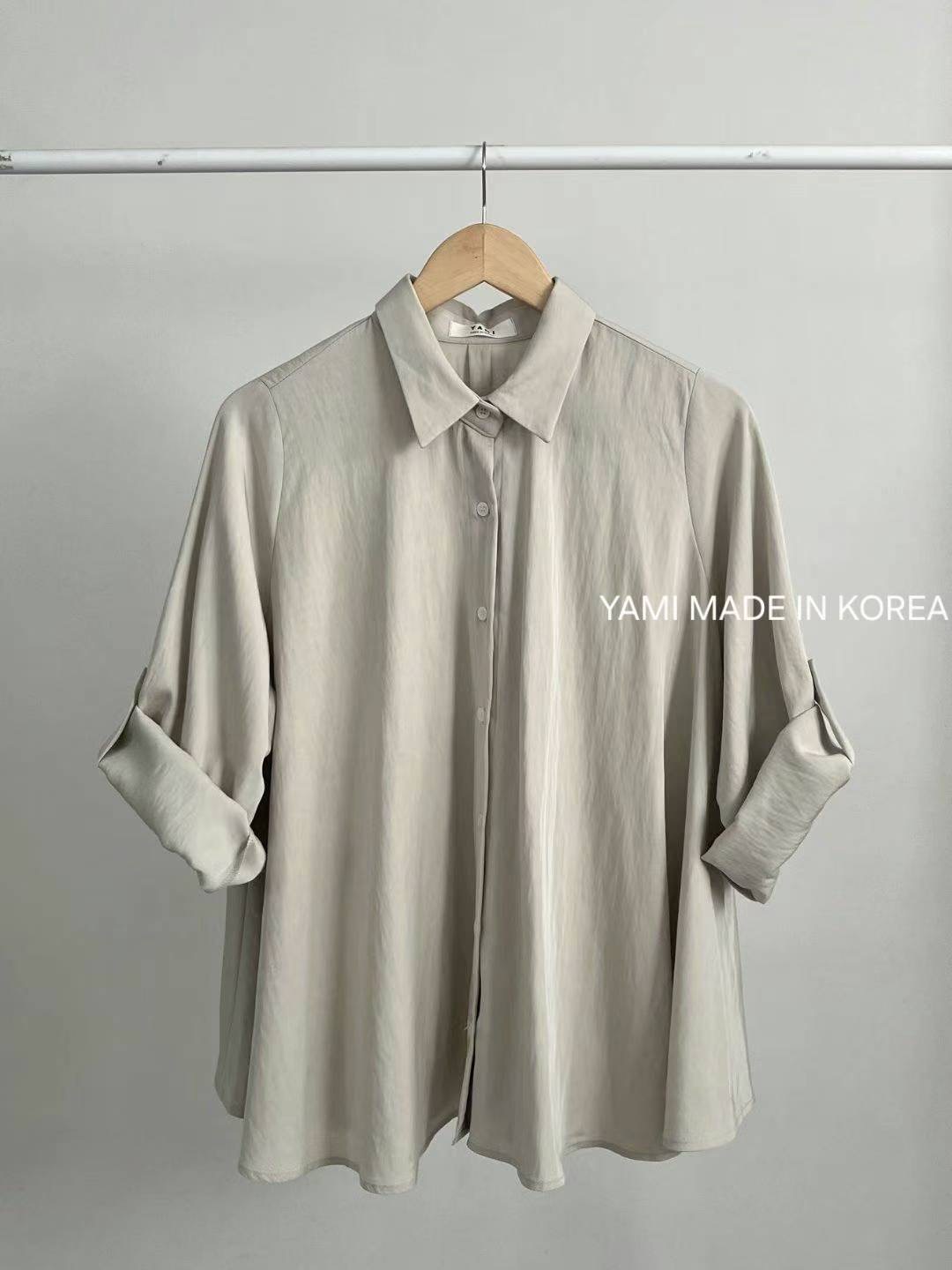 YAMI-야미-T東大門㊣直郵女士新款推薦時尚休閑襯衫蕾絲衫YAMI襯衫/蕾絲衫圖色1