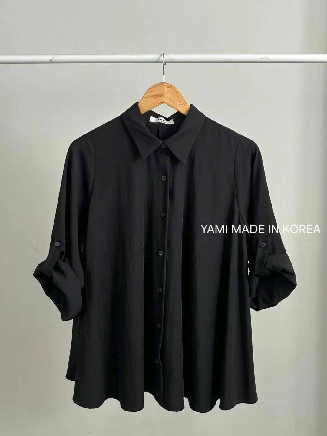 YAMI-야미-T東大門㊣直郵女士新款推薦時尚休閑襯衫蕾絲衫YAMI襯衫/蕾絲衫圖色2