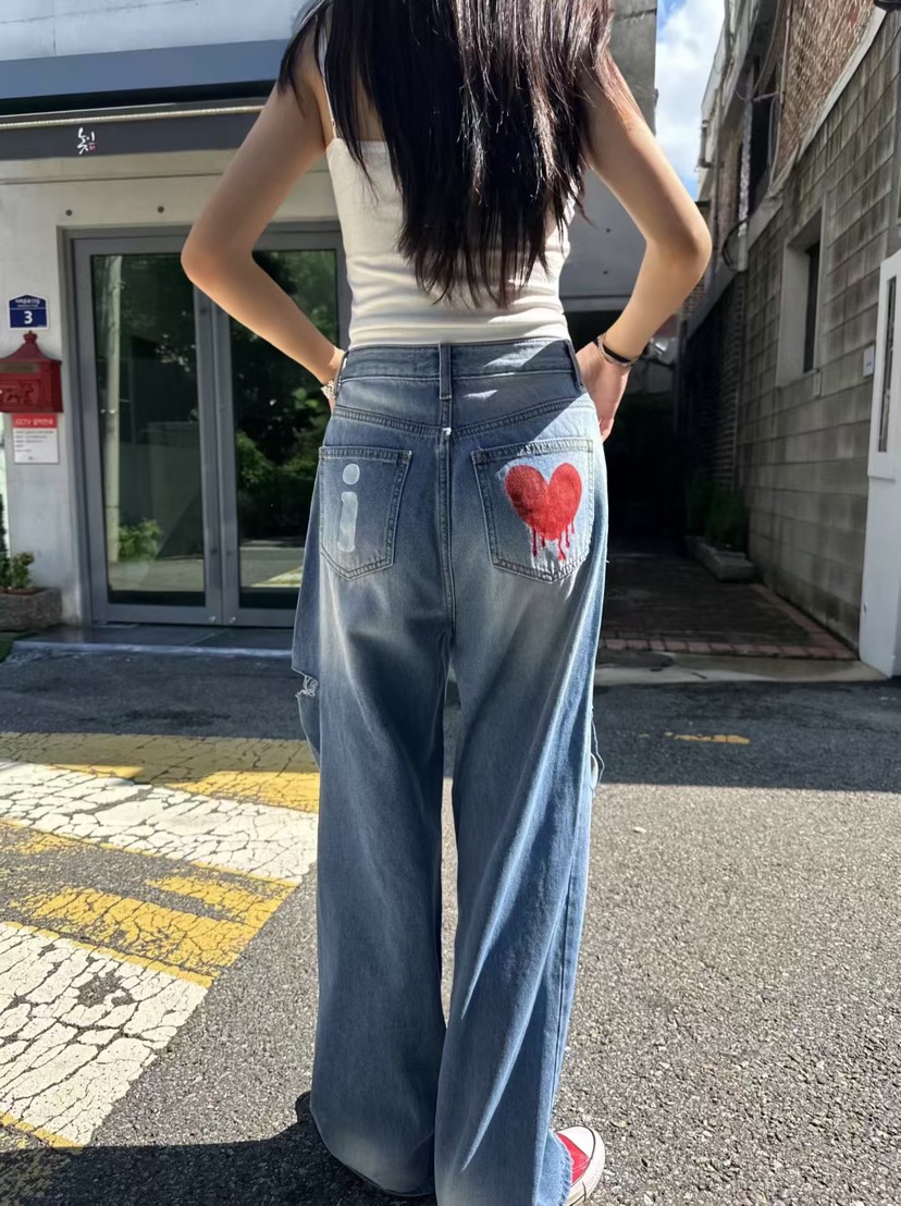 BADFORMUS東大門㊣代購女士新款熱賣職業推薦人氣25秋冬牛仔褲BADFORMUS牛仔褲