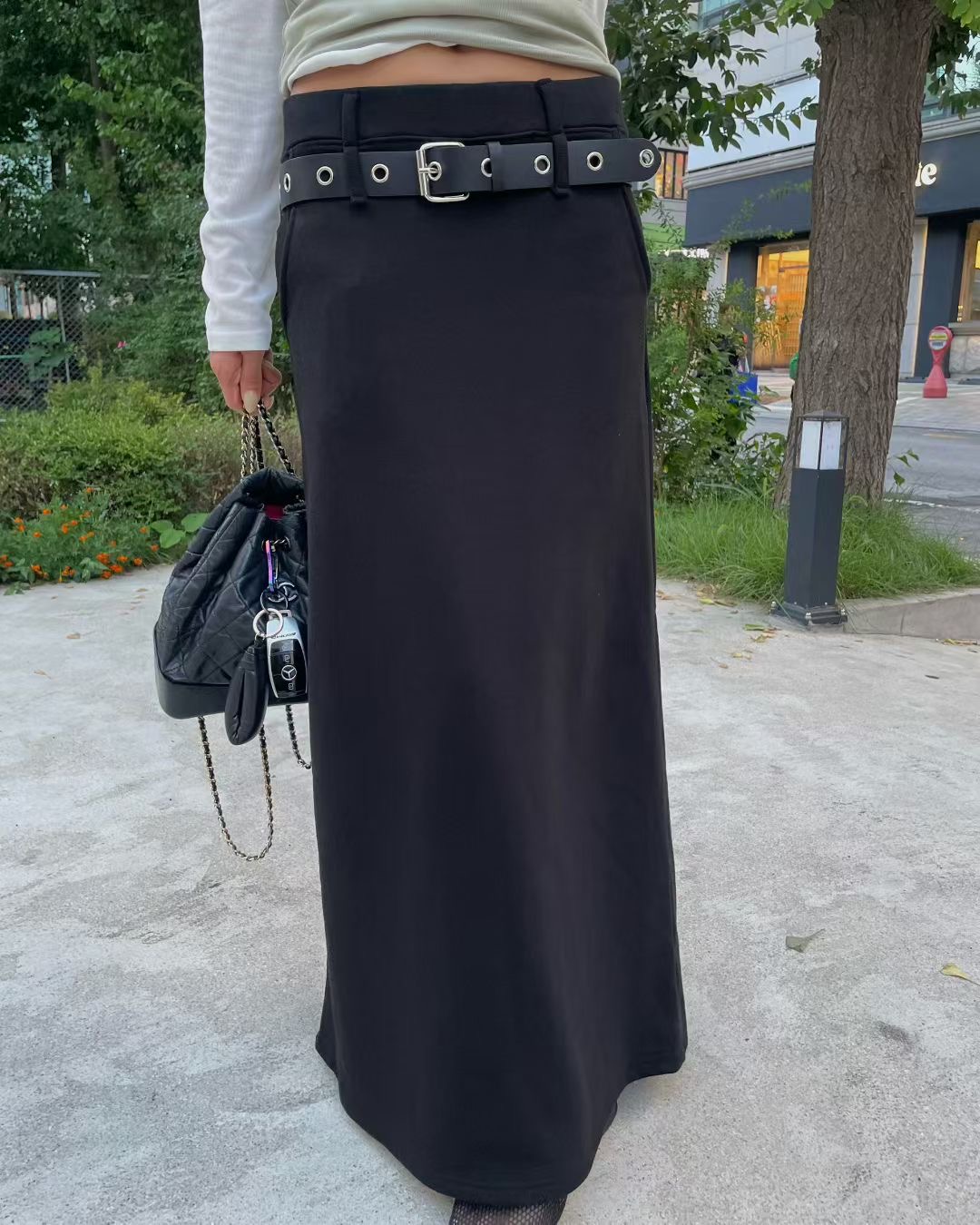 JAD東大門㊣直郵女裝新品人氣熱賣休閑25秋冬時尚長裙不含腰帶A.SOLE長裙圖色1