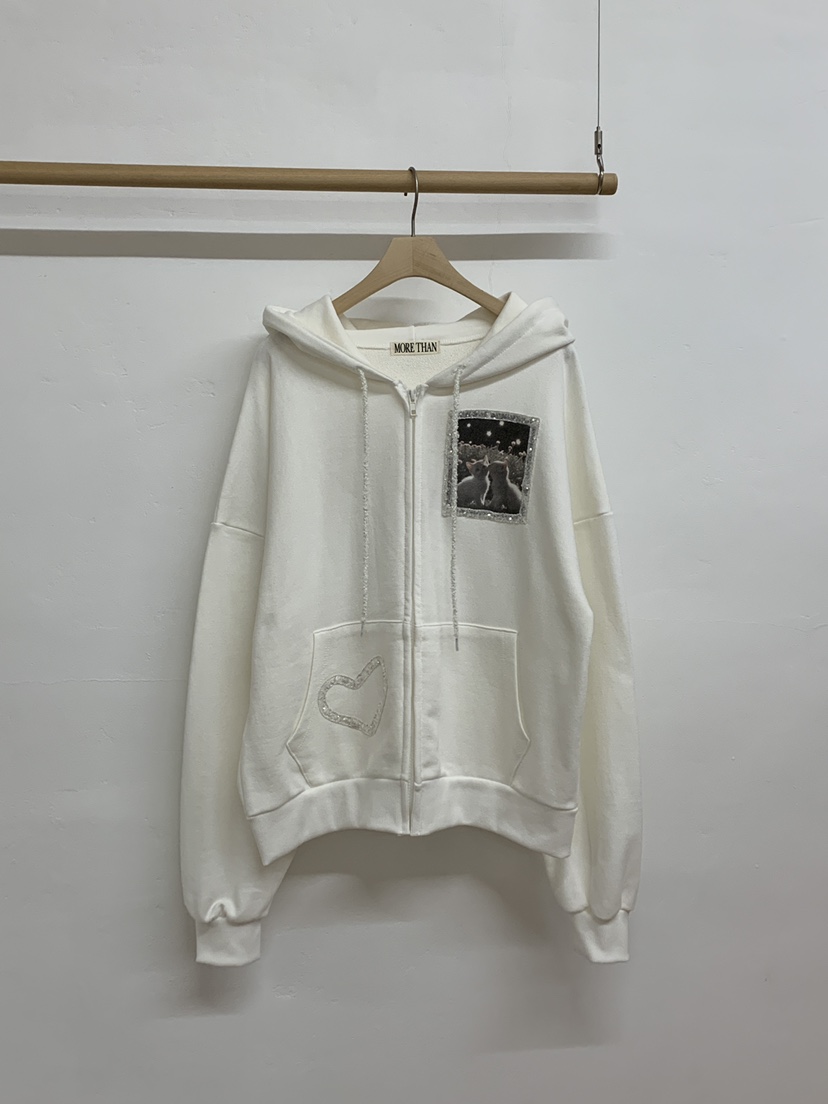 MORE THAN-P東大門㊣實拍女士新品職業25秋冬夾克拉鏈連帽MORE THAN夾克圖色1